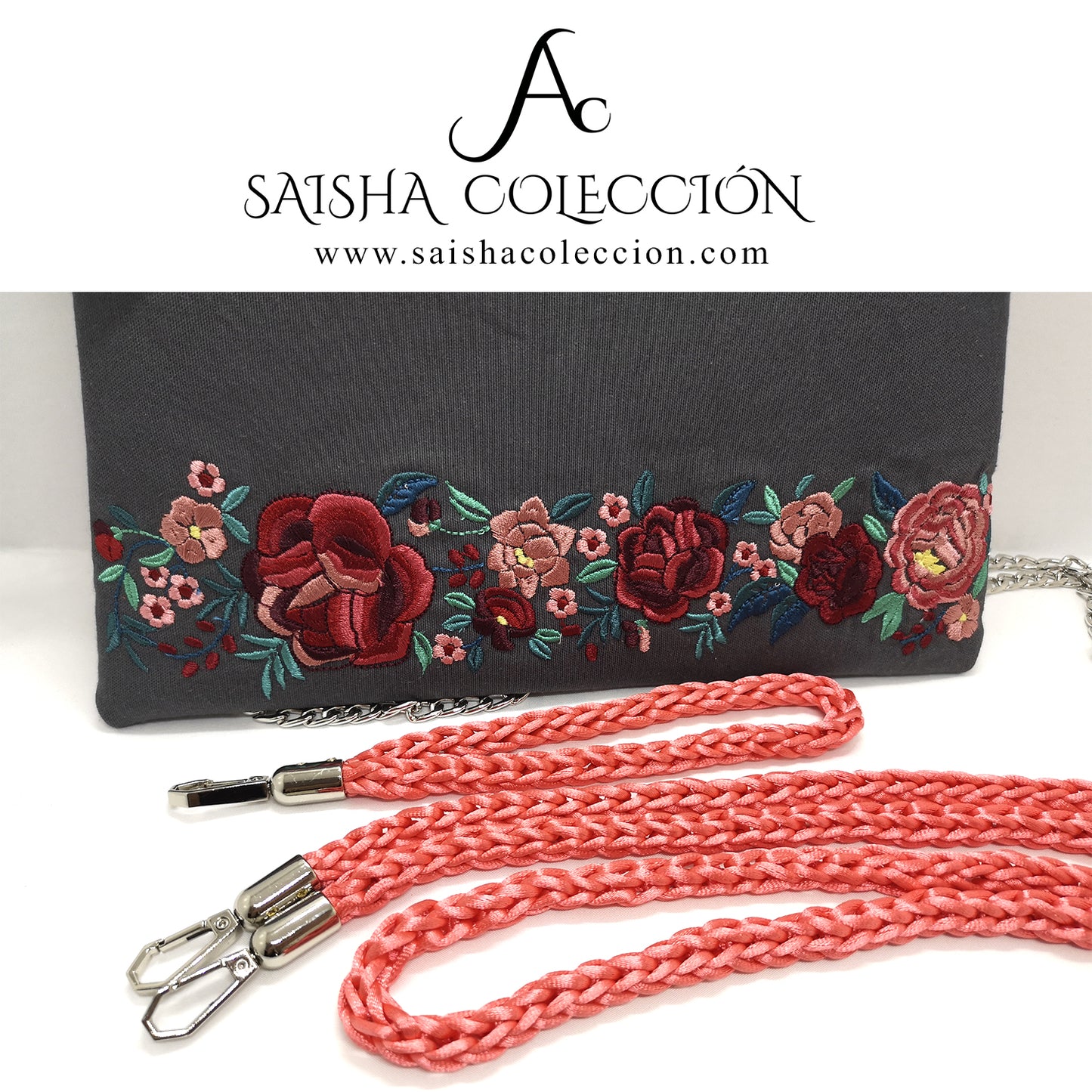 Bolso pisando flores "Manila"