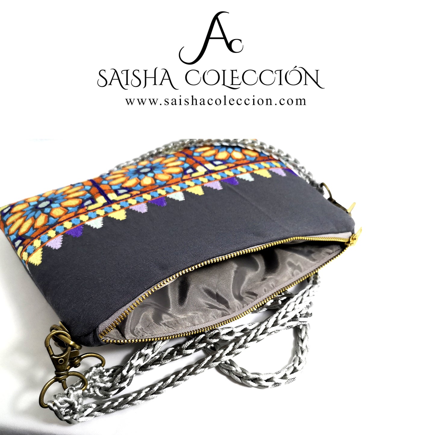 Bolso Azulejo *Andalusí* Gris
