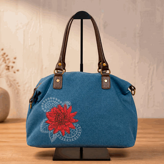 Bolso Weekender - Bordado - "Dalia Mandala"