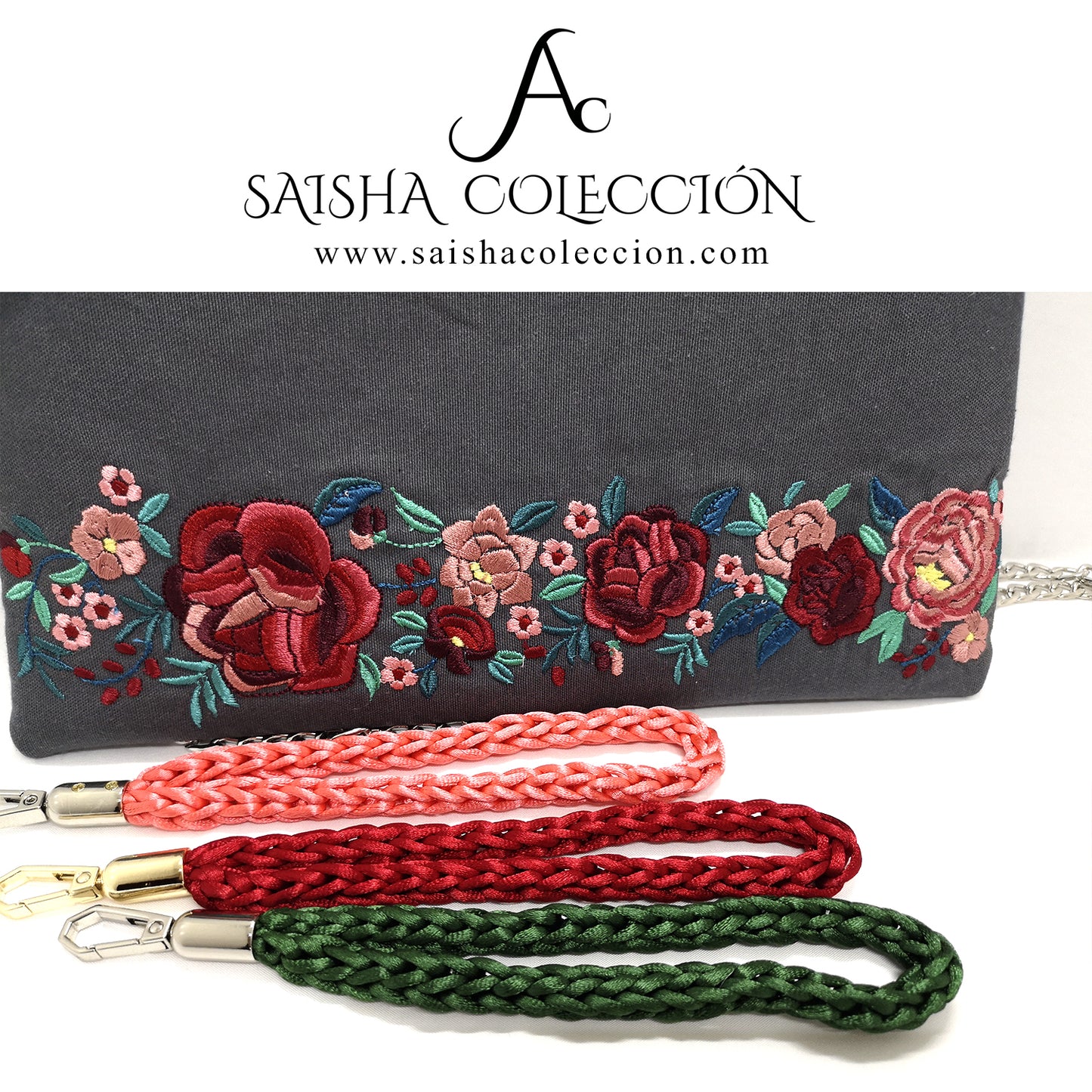 Bolso pisando flores "Manila"
