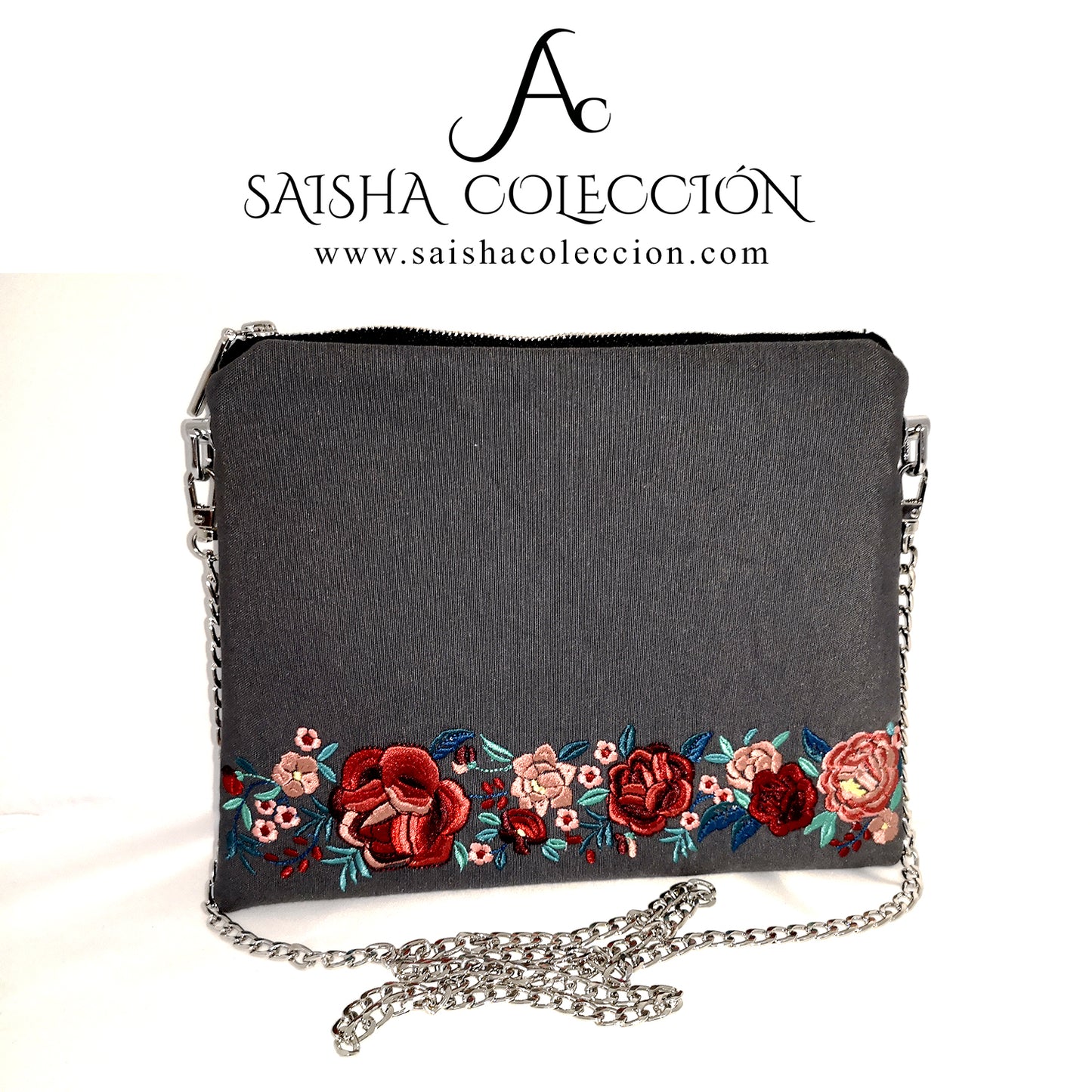 Bolso pisando flores "Manila"