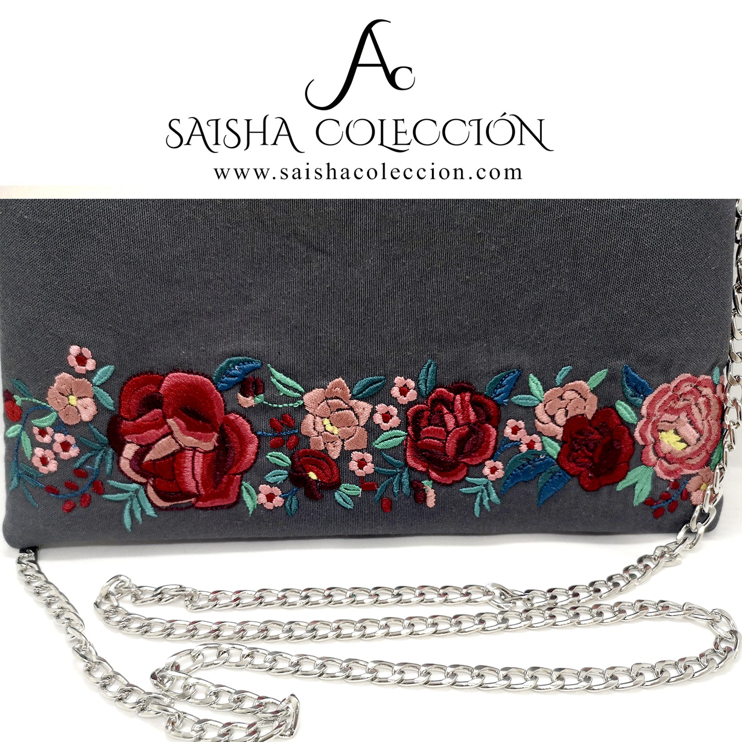 Bolso pisando flores "Manila"