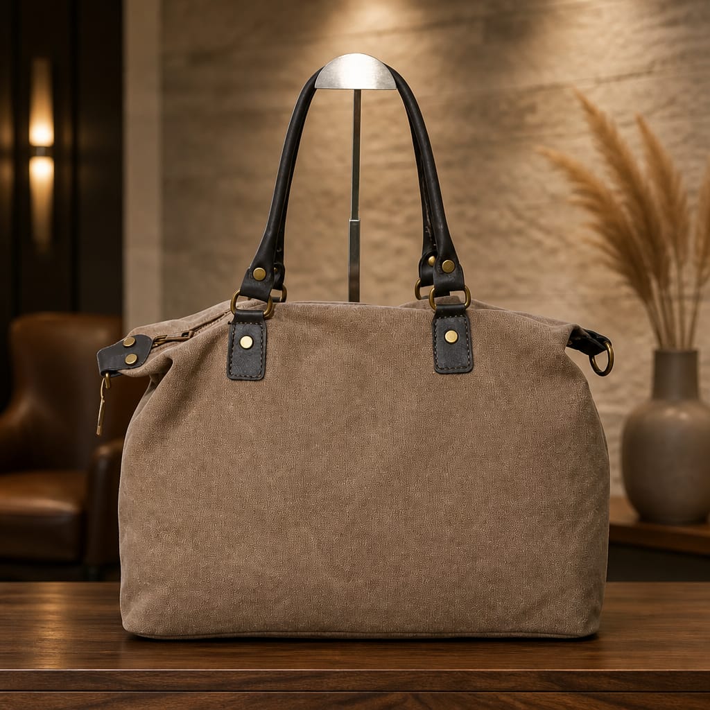 Bolso Weekender - Iniciales bordadas.