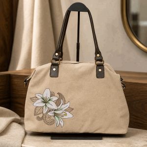 Bolso Weekender - Bordado Lirio